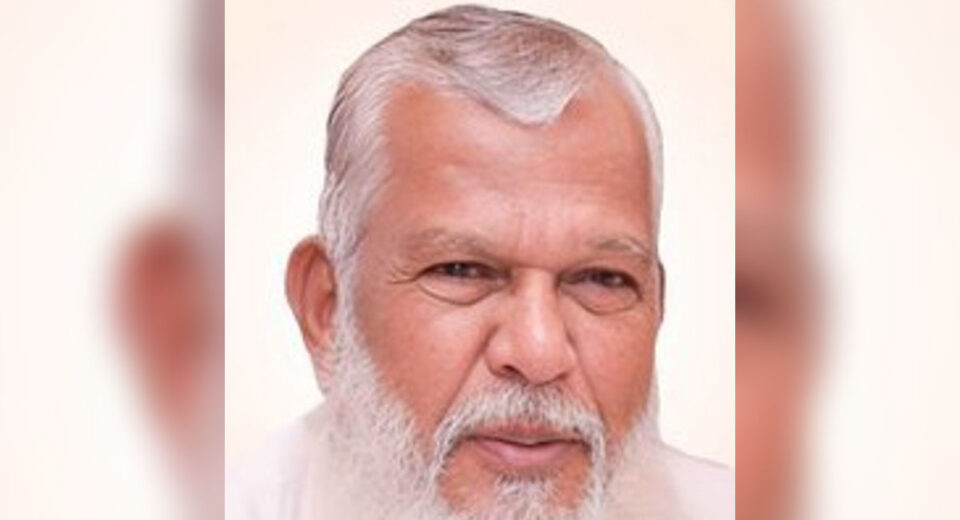 Portrait of Shabbir Ansari, veteran Muslim OBC leader and social activist from Maharashtra