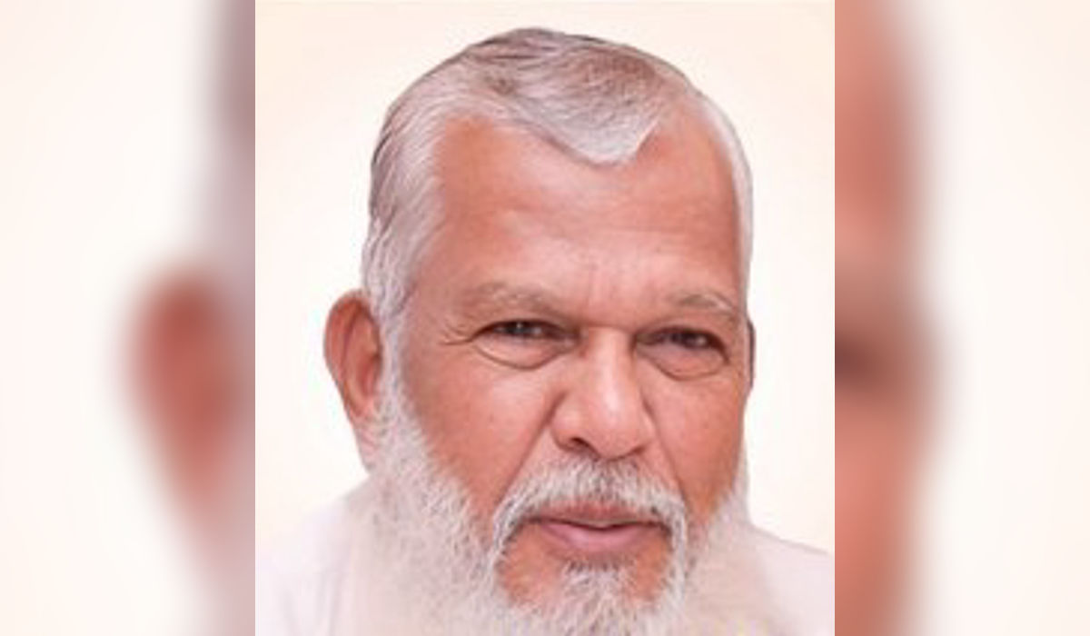 Portrait of Shabbir Ansari, veteran Muslim OBC leader and social activist from Maharashtra