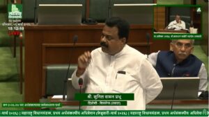 Shiv Sena UBT leader Sunil Prabhu addressing Maharashtra Assembly on budget and rising state debt
