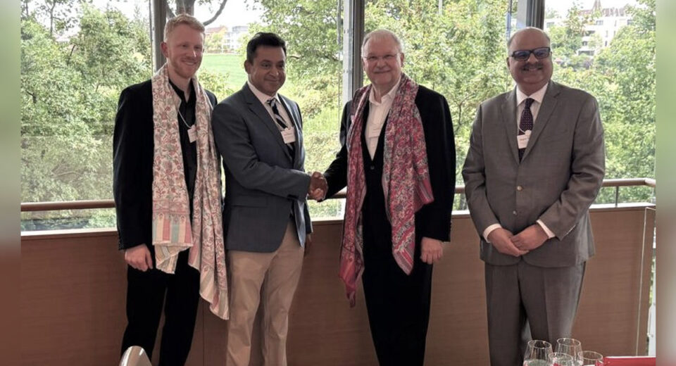 MMRDA Metropolitan Commissioner Dr Sanjay Mukherjee during the Davos Baukultur Alliance Annual Meeting in Bern, Switzerland