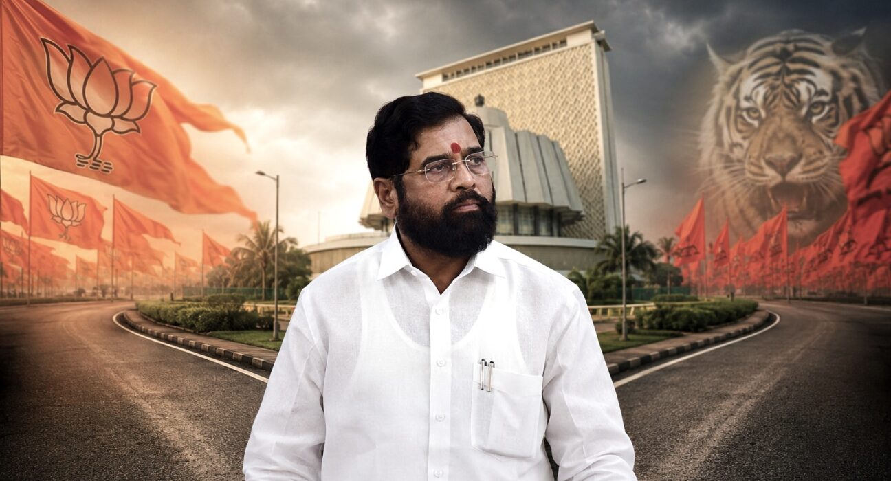 Eknath Shinde amid political speculation over BJP tensions and possible future equations with Shiv Sena UBT in Maharashtra