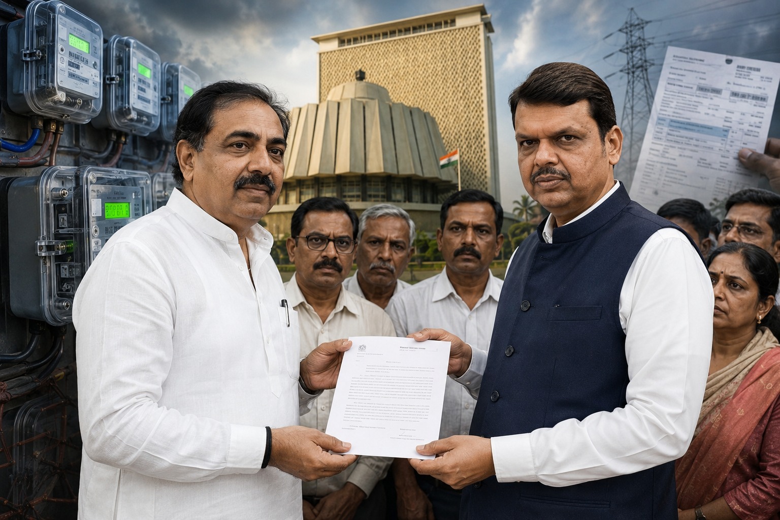 Jayant Patil raises concerns over smart meter complaints and electricity bills during meeting with Chief Minister Devendra Fadnavis