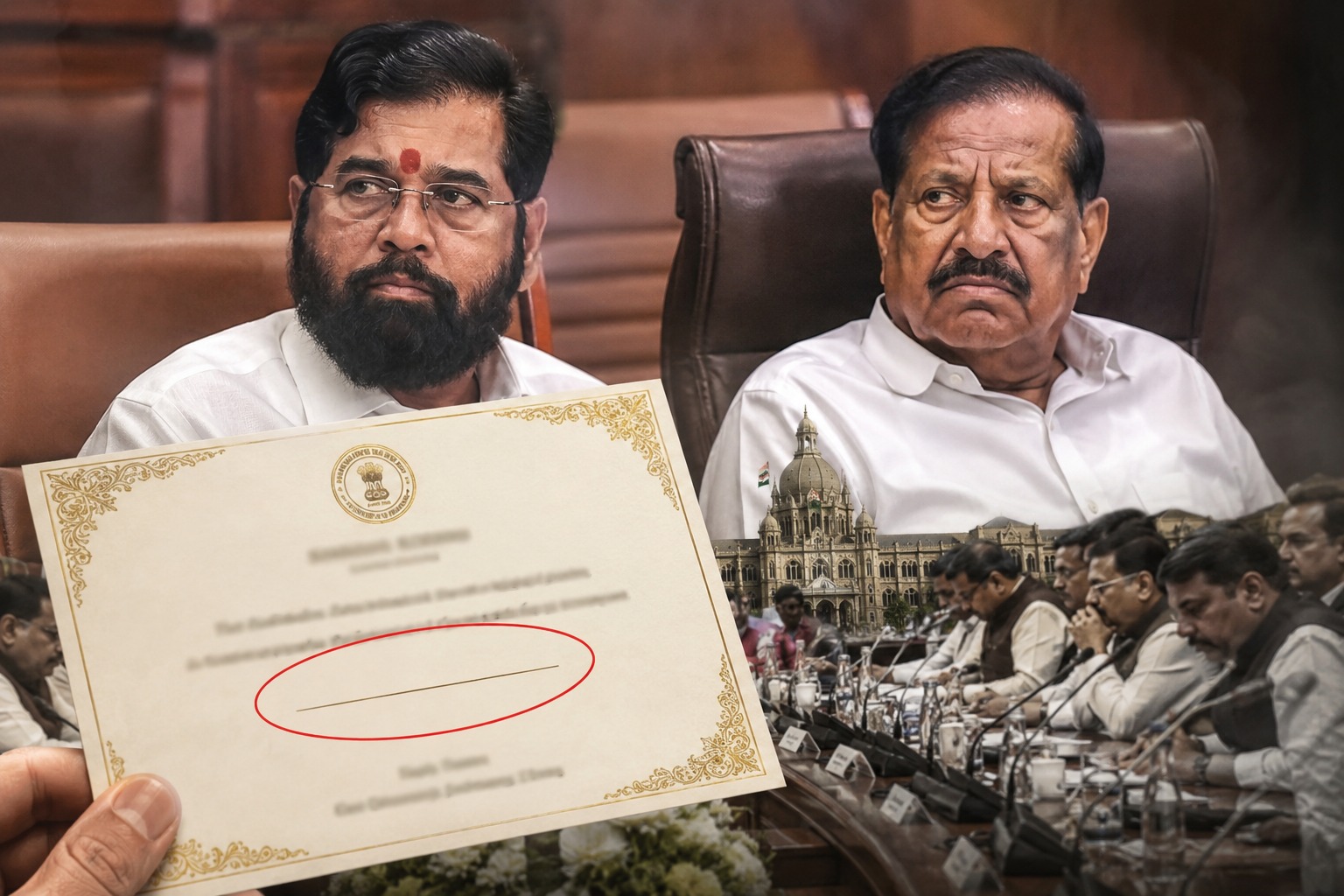 Political discussion erupts after Eknath Shinde's name was reportedly omitted from a Navi Mumbai government event invitation