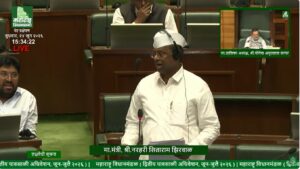Maharashtra Food and Drug Administration Minister Narhari Zirwal addressing the Legislative Assembly during a discussion on Haffkine Institute, food adulteration and FDA administration.
