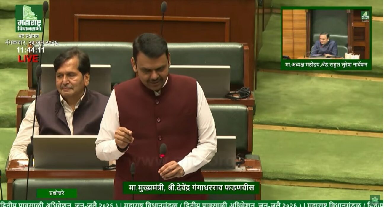Chief Minister Devendra Fadnavis informs the Maharashtra Legislative Assembly that the state ranked second in India in registered crimes against women, citing NCRB data during the Monsoon Session on Tuesday.