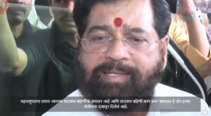 Maharashtra Deputy Chief Minister Eknath Shinde speaking to the media on the controversy over remarks against Deputy Chief Minister Sunetra Pawar.
